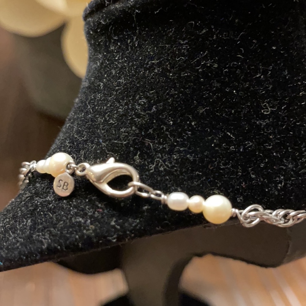 Sara Blaine by willow house sterling and freshwater pearl necklace - Picture 4 of 5